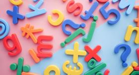 plastic magnetic letters/numbers/symbols of all colors