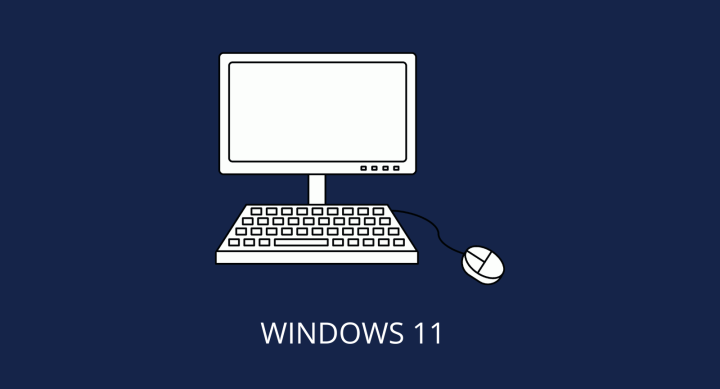 Computer with Windows 11